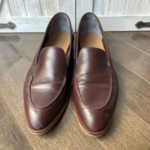 Everlane Womens The Modern Loafer Leather Preppy Casual Burgundy 7.5 - Picture 2 of 9